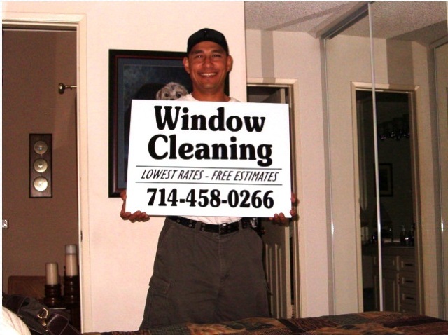 marks window cleaning sign ad